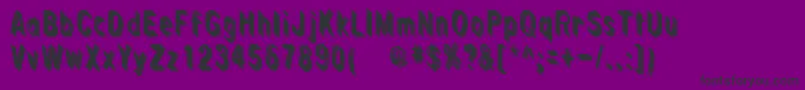 Sinsofrhonda Font – Black Fonts on Purple Background