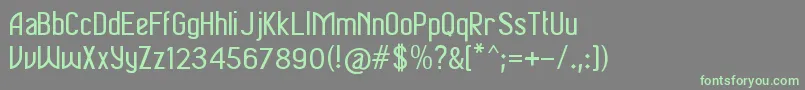 Soputan-fontti – vihreät fontit harmaalla taustalla