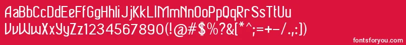 Soputan Font – White Fonts on Red Background
