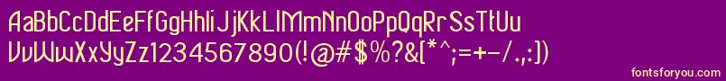 Soputan Font – Yellow Fonts on Purple Background
