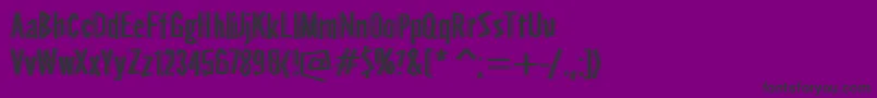 Stereoscope Font – Black Fonts on Purple Background