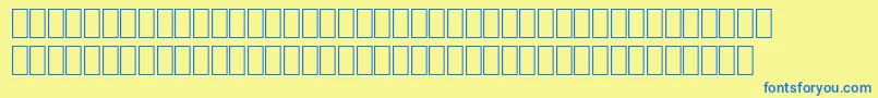 WpMultinationalbHelve-fontti – siniset fontit keltaisella taustalla