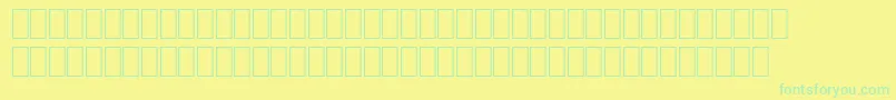 Шрифт WpMultinationalbHelve – зелёные шрифты на жёлтом фоне