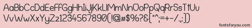 AlphaRomanieG98 Font – Black Fonts on Pink Background