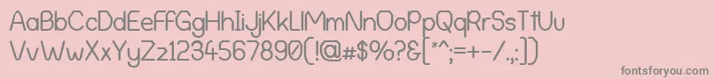AlphaRomanieG98 Font – Gray Fonts on Pink Background