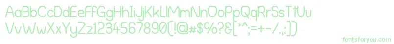 AlphaRomanieG98 Font – Green Fonts on White Background