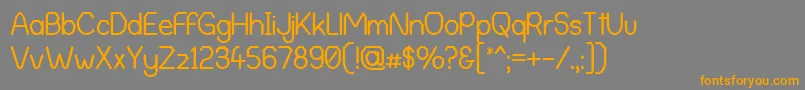 AlphaRomanieG98 Font – Orange Fonts on Gray Background