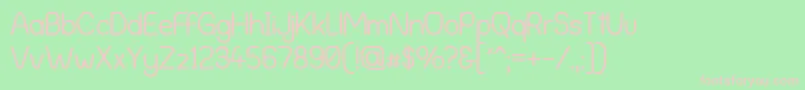 AlphaRomanieG98 Font – Pink Fonts on Green Background