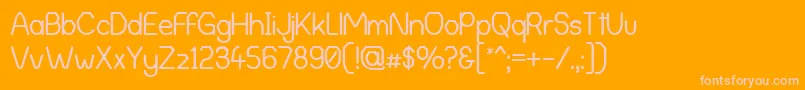 AlphaRomanieG98 Font – Pink Fonts on Orange Background
