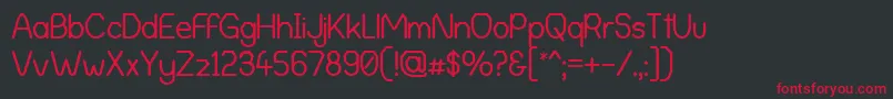 AlphaRomanieG98 Font – Red Fonts on Black Background