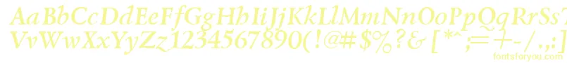 LazurskyBoldItalic Font – Yellow Fonts