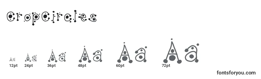 CropCircles Font Sizes