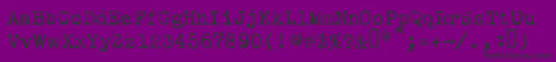 LeicesterText Font – Black Fonts on Purple Background