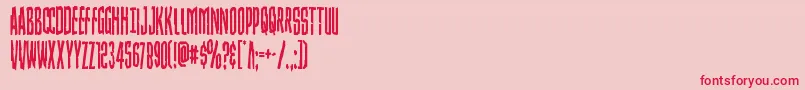 Strangerdangercond Font – Red Fonts on Pink Background