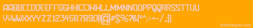 More about AmbossDisplay Font AmbossDisplay Font – Pink Fonts on Orange Background