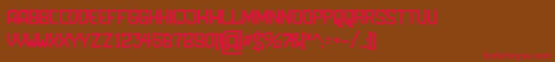 AmbossDisplay Font – Red Fonts on Brown Background