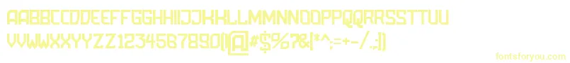 AmbossDisplay-Schriftart – Gelbe Schriften