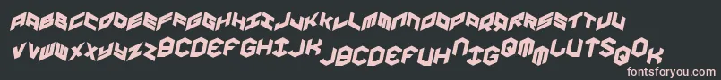Yayusaital Font – Pink Fonts on Black Background