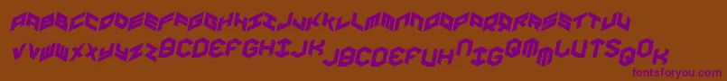 Yayusaital Font – Purple Fonts on Brown Background