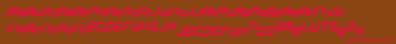 Yayusaital Font – Red Fonts on Brown Background