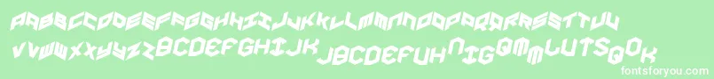 Yayusaital Font – White Fonts on Green Background