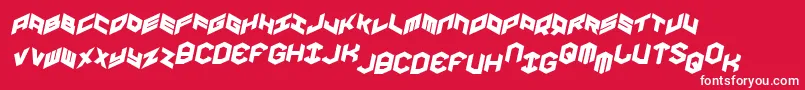 Yayusaital Font – White Fonts on Red Background