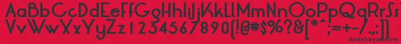 LtOksanaBold Font – Black Fonts on Red Background