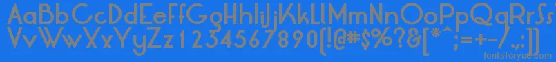 LtOksanaBold Font – Gray Fonts on Blue Background