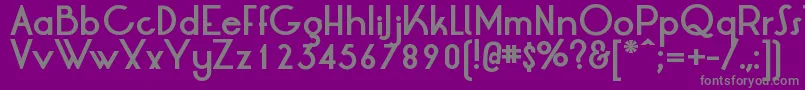 LtOksanaBold Font – Gray Fonts on Purple Background
