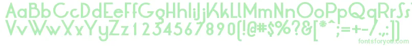 LtOksanaBold Font – Green Fonts on White Background