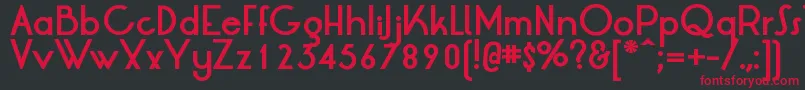 LtOksanaBold Font – Red Fonts on Black Background