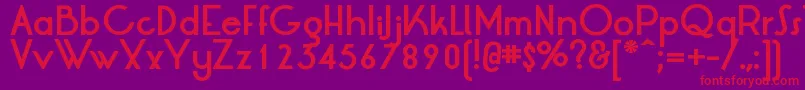 LtOksanaBold Font – Red Fonts on Purple Background