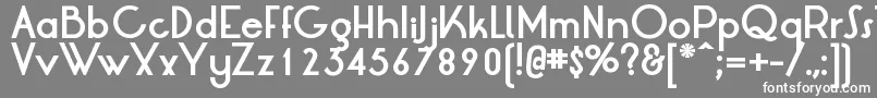 LtOksanaBold Font – White Fonts on Gray Background