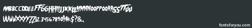 Hoganmania Font – White Fonts on Black Background