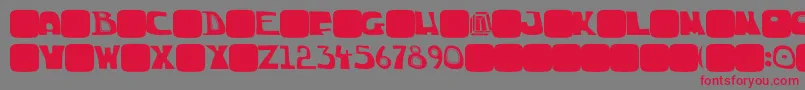 ChuckSkeleton19 Font – Red Fonts on Gray Background