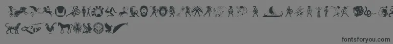 Hoplite Font – Black Fonts on Gray Background