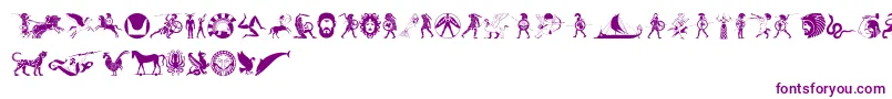 Hoplite-fontti – violetit fontit
