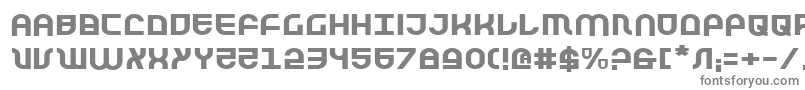 フォントTrekTrooperExpanded – 白い背景に灰色の文字
