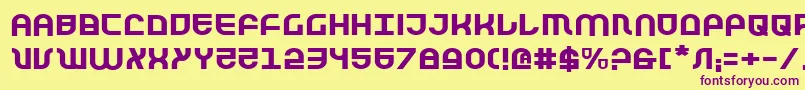 More about TrekTrooperExpanded Font TrekTrooperExpanded Font – Purple Fonts on Yellow Background