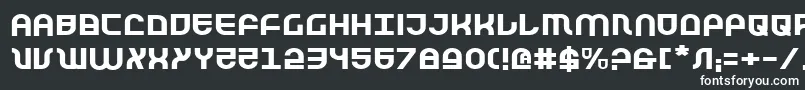 Шрифт TrekTrooperExpanded – белые шрифты