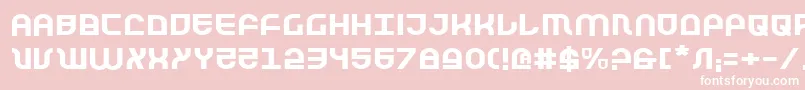 fuente TrekTrooperExpanded – Fuentes Blancas Sobre Fondo Rosa