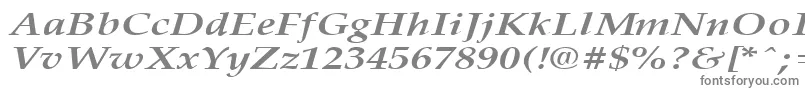 PalisadebroadBoldItalic-Schriftart – Graue Schriften auf weißem Hintergrund