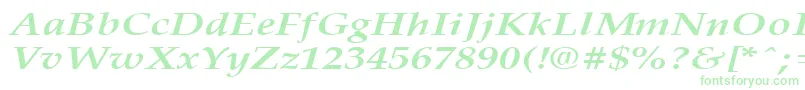 フォントPalisadebroadBoldItalic – 緑のフォント