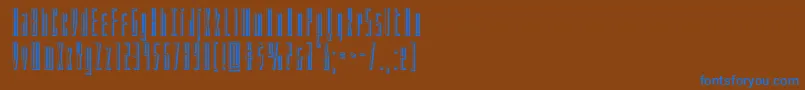 Phantacon3D Font – Blue Fonts on Brown Background