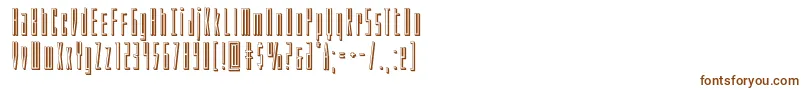 Phantacon3D-fontti – ruskeat fontit valkoisella taustalla