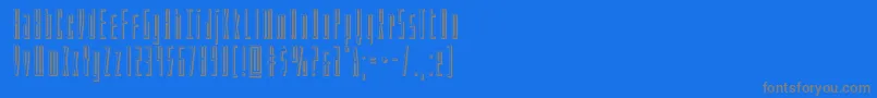 Fonte Phantacon3D – fontes cinzas em um fundo azul