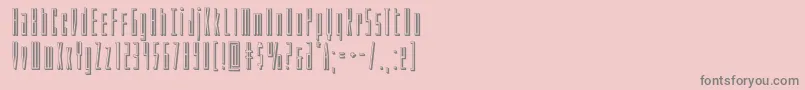 Phantacon3D Font – Gray Fonts on Pink Background