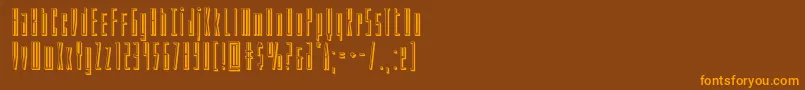 Phantacon3D Font – Orange Fonts on Brown Background