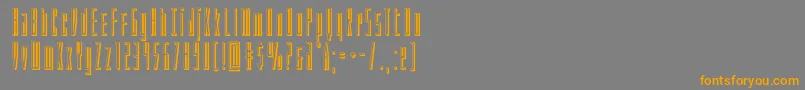 Phantacon3D Font – Orange Fonts on Gray Background