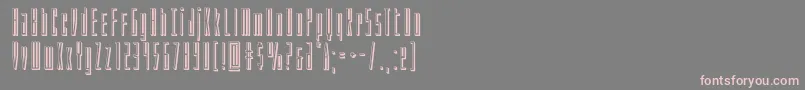 Phantacon3D Font – Pink Fonts on Gray Background